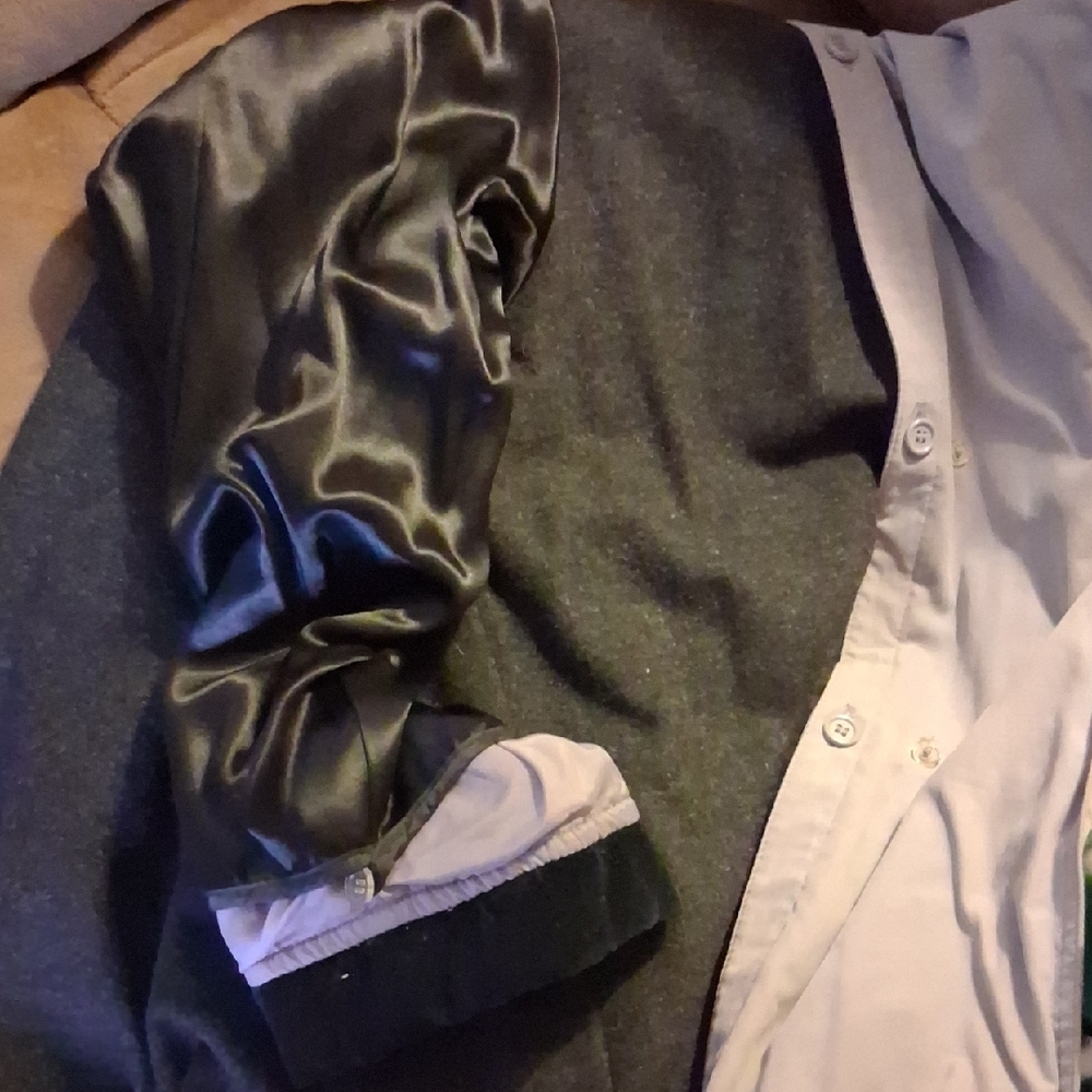 Y2k London Fog Grey Double Breadtef Trench Coat. - Picture 10 of 16